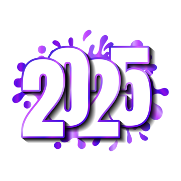 happy new year 2025 calendar vector PNG