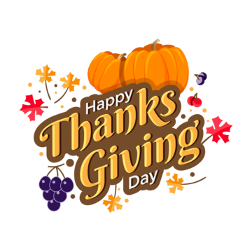 happy thanksgiving day text with pumpkins, Happy Thanksgiving, Thanksgiving, Thanksgiving Text PNG and Vector