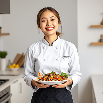 Joyful Culinary Creation A Cheers Chef Presents Her Masterpiece
