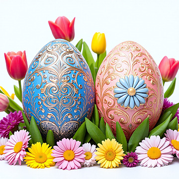 Joyful Easter Elegance A Vibrant Celebration of Spring
