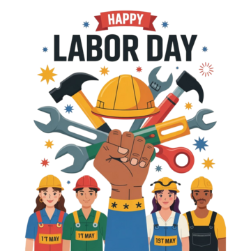 labor day crew celebration art, Labor Day 2025, International Labor Day, Happy Labor Day 2025 PNG Image and Clipart