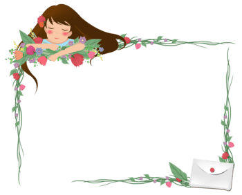 mothers day frame envelope girl border, Mother Clipart, Womens Day Border mothers day border png transparent