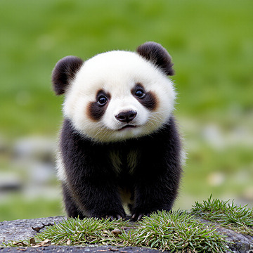 Panda Perfection A Serene Portrait of Cuteness