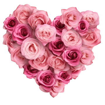 pink rose flower heart shape png flower icon frame png, Flower, Icon, Frame PNG Image and Clipart