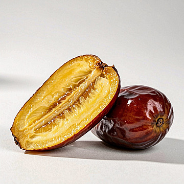 Radiant Elegance A CloseUp of a Ripe Banana Date Fruit