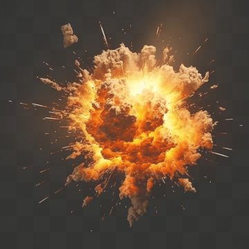 real photography effect explosive explosion flame burning special effect decorative pattern explode flame gunpowder png, Explode, Flame, Gunpowder PNG and PSD