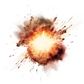 realistic photography explosion mars sparks burning bomb gunpowder decorative pattern explode flame gunpowder png, Explode, Flame, Gunpowder PNG and PSD