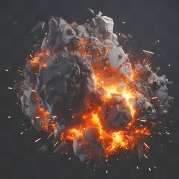 realistic photography gunpowder explosion flame spark splash special effect decorative pattern explode flame gunpowder png, Explode, Flame, Gunpowder PNG and PSD