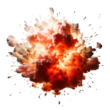 realistic realistic photography gunpowder bomb explosion visual effect decorative pattern explode flame gunpowder png, Explode, Flame, Gunpowder PNG and PSD
