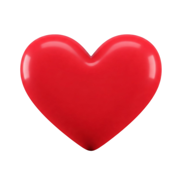 red heart icon isolated 3d love glossy heart red heart love png, Heart, Red Heart, Love PNG Image and Clipart