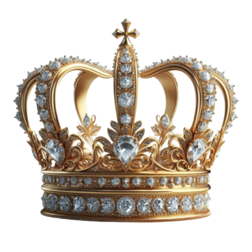 regal golden emperor crown of a king on white background 3d rendering luxury royal gold king crown royal golden emperor crown png, King Crown, Royal, Golden Emperor Crown PNG Image and Clipart