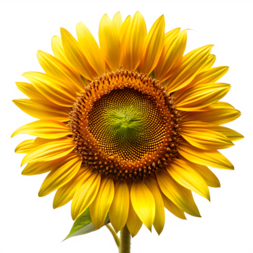 sunflower bright yellow floral illustration, Sunflower, Flower, Illustration PNG Image and Clipart