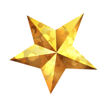 three dimensional creative hand painted star element hd transparent vector star clipart five pointed star multi angle stars png, Star Clipart, Five Pointed Star, Multi Angle Stars PNG and Vector