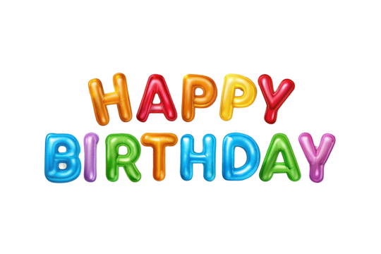 vector realistic isolated bold and colorful balloon letters of happy birthday on the transparent background happy birthday happy birthday ai happy birthday hd png, Happy Birthday, Happy Birthday Ai, Happy Birthday Hd PNG Image and Clipart