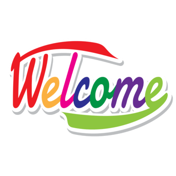 welcome text PNG